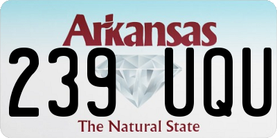 AR license plate 239UQU