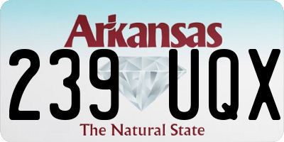 AR license plate 239UQX