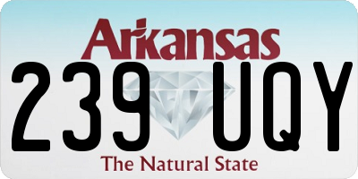 AR license plate 239UQY