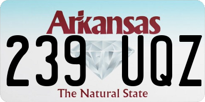 AR license plate 239UQZ