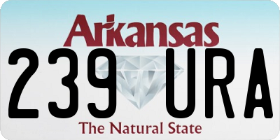 AR license plate 239URA