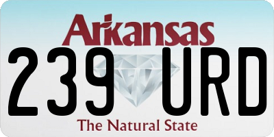 AR license plate 239URD