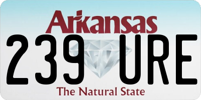 AR license plate 239URE