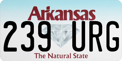 AR license plate 239URG