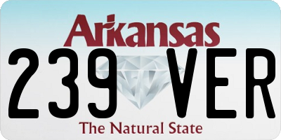 AR license plate 239VER
