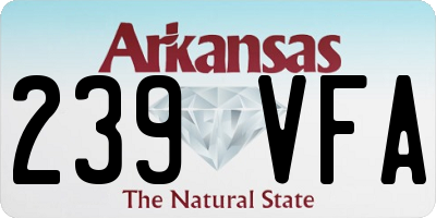AR license plate 239VFA