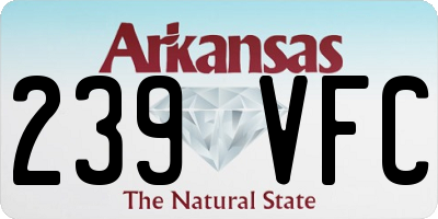 AR license plate 239VFC