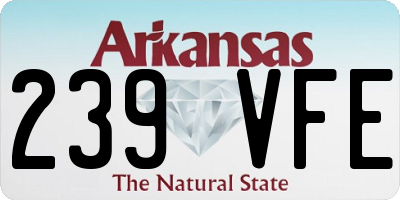AR license plate 239VFE