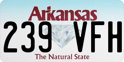 AR license plate 239VFH