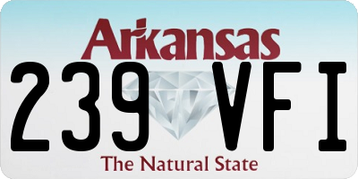 AR license plate 239VFI