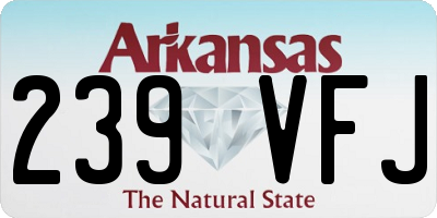 AR license plate 239VFJ