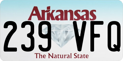 AR license plate 239VFQ