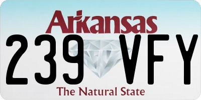 AR license plate 239VFY