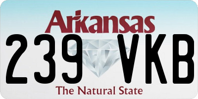 AR license plate 239VKB