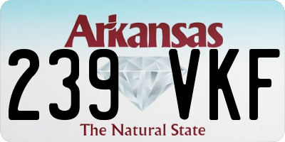 AR license plate 239VKF