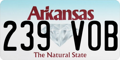 AR license plate 239VOB