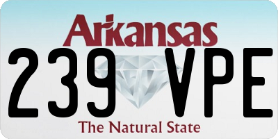 AR license plate 239VPE