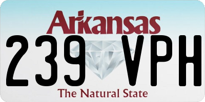 AR license plate 239VPH