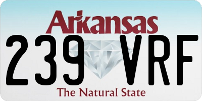 AR license plate 239VRF