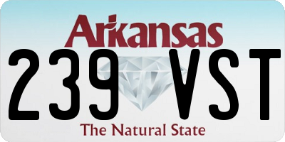 AR license plate 239VST