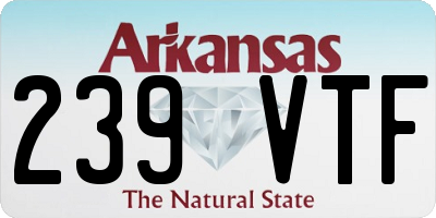 AR license plate 239VTF