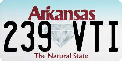 AR license plate 239VTI