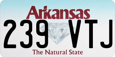 AR license plate 239VTJ