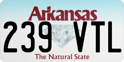 AR license plate 239VTL
