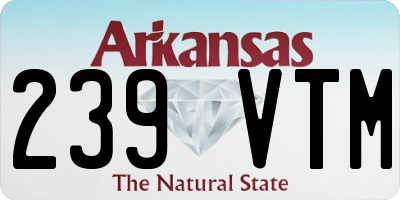 AR license plate 239VTM