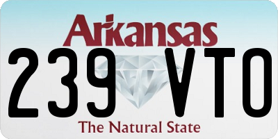 AR license plate 239VTO