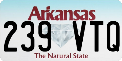 AR license plate 239VTQ