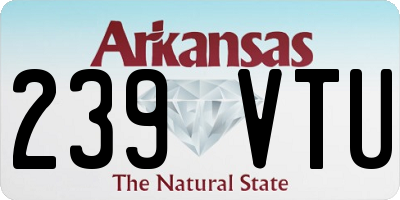 AR license plate 239VTU