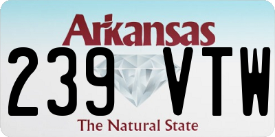 AR license plate 239VTW