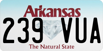 AR license plate 239VUA