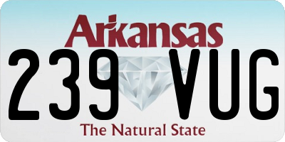 AR license plate 239VUG