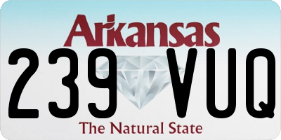 AR license plate 239VUQ