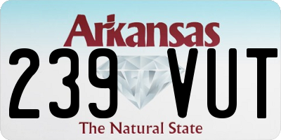 AR license plate 239VUT