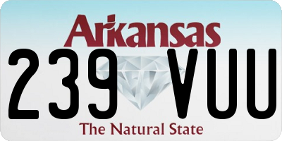 AR license plate 239VUU