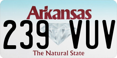 AR license plate 239VUV
