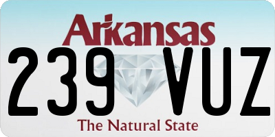 AR license plate 239VUZ