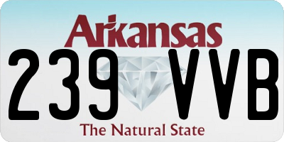 AR license plate 239VVB