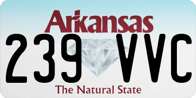 AR license plate 239VVC
