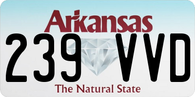 AR license plate 239VVD