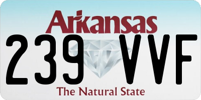 AR license plate 239VVF