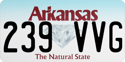 AR license plate 239VVG