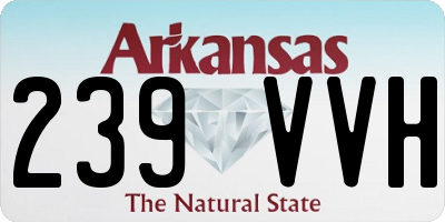 AR license plate 239VVH