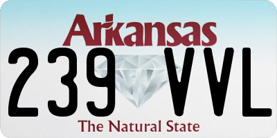 AR license plate 239VVL