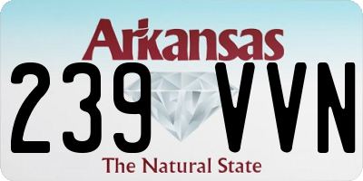 AR license plate 239VVN