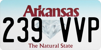 AR license plate 239VVP