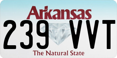 AR license plate 239VVT